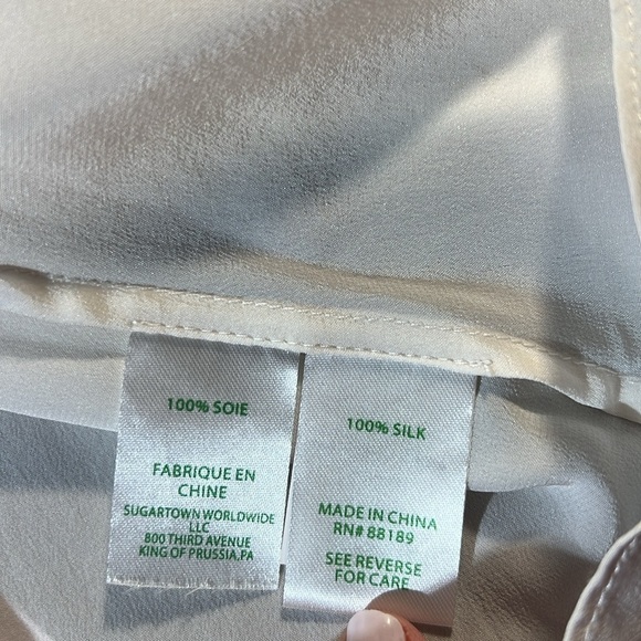 NWOT Lilly Pulitzer 💯 Silk Flounce Ruffle Romantic Sleeveless Blouse M - Picture 9 of 10